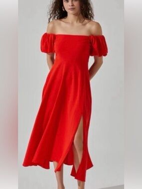 ASTR the Label Off the Shoulder A-Line Dress